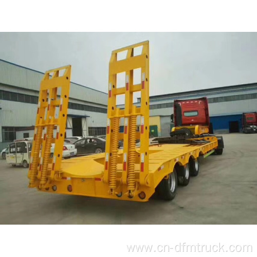 Good 3 Axle Lowbed Dump Semi Trailer Truck